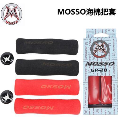 MOSSO Sponge Mountain Bike MTB Handlebar Grips Iamok Aluminum Alloy Antiskid Handle A Pair
