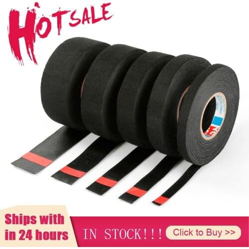 New Type Adhesive Cloth Tape For Cable Harness Wiring Loom Width 9/15/19/25/32MM Length15M Insulation Flame Retardant Tape