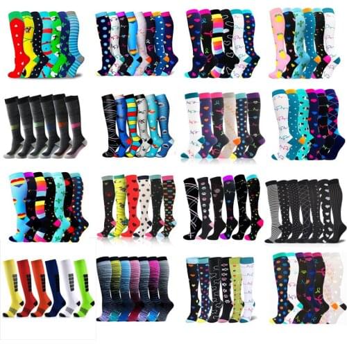 Compression Stockings Socks Men Women Soccer Knee Legging High Stockings Best Graduated Nurses For Edema Diabetes Varicose Veins