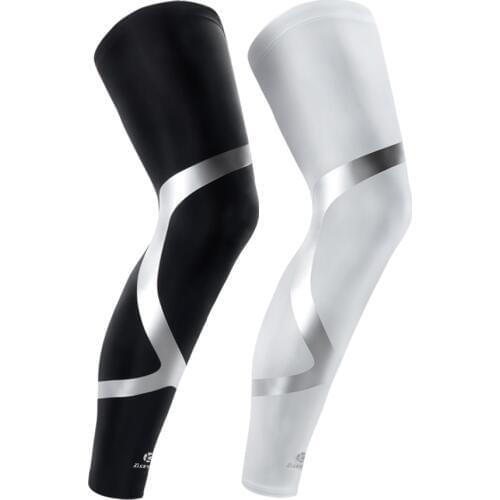 Kuangmi 1 PC Compression Leg Sleeve Support Sports Winter Leg Warmers Cycling Muscle Pressure Knee Pad Basketball Protector