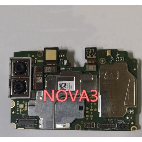 For HUAWEI nova3 Motherboard Second-hand for huawei nova3 Mainboard Used for huawei nova3 Tested Working 64gb