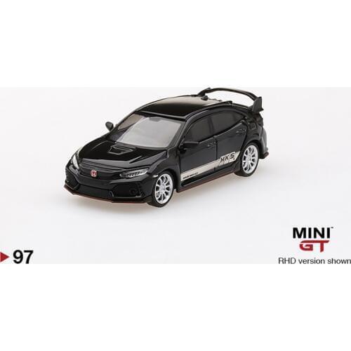 MINI GT 1:64 Honda Civic Type R HKS Black RHD Models Diecast Model Car