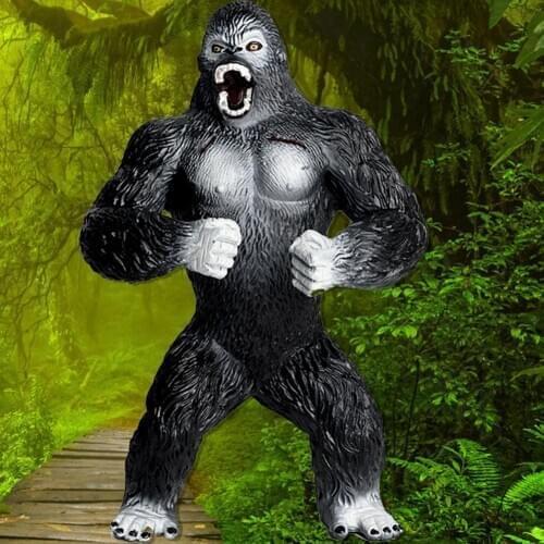 Orangutan Model Simulation Solid Plastic Children Animal Mold Toy for Ornament