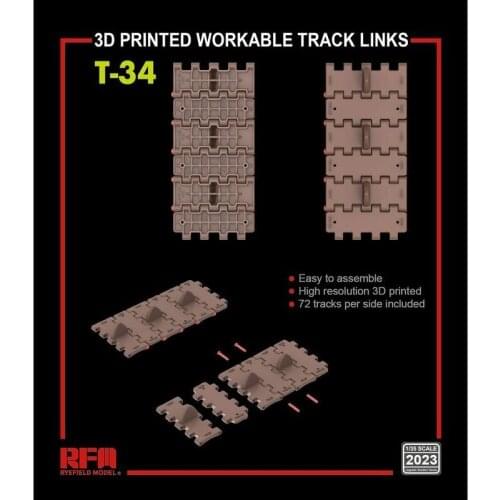 RYEFIELD MODEL RFM RM-2023 1/35 Workable Track For T-34 Medium Tank - Scale Model Kit