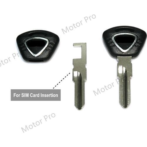Uncut Blade Blank Key For Triumph Tiger Speed Triple 1050 / Daytona Street Triple 675 Motorcycle Accessories BLACK NO Chip