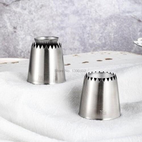 1000pcs New Sulta Ne Ring Cookies Mold Icing Piping Nozzles Stainless Steel Russian Cake Pastry Tips Dessert Decorators