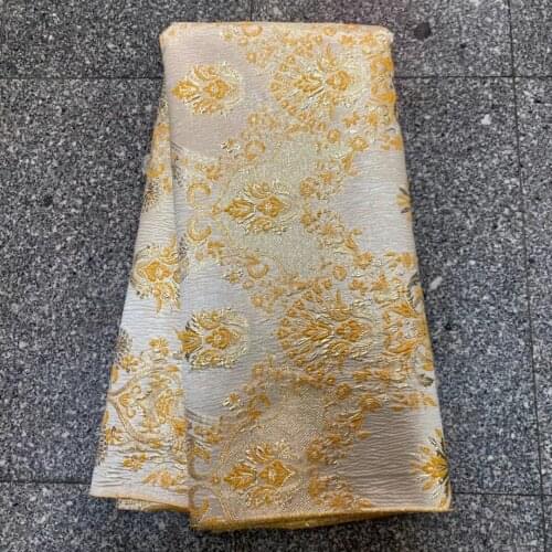 New Design African Brocade Lace Fabric Nigerian Organza Lace Fabric Embroidery Jacquard Tulle Net Lace Fabric For Woman JK4763