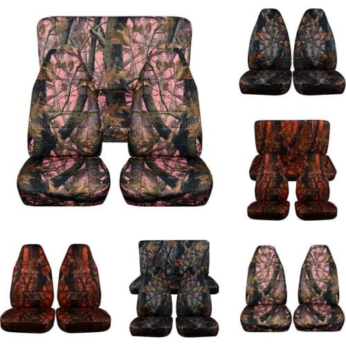 Hunting Camouflage Car Seat Covers For SUV Off-Road Universal Size Auto Seat Cover For Fishing Waterproof Interior Accessories
