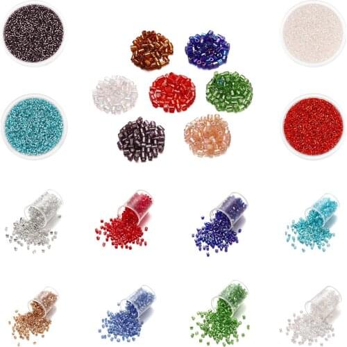 Wholesale 1800pcs 2mm Czech Cylindrical Bead Charm Glass Seed Beads for Jewelry Finding Making DIY Bracelet Necklace Supplies