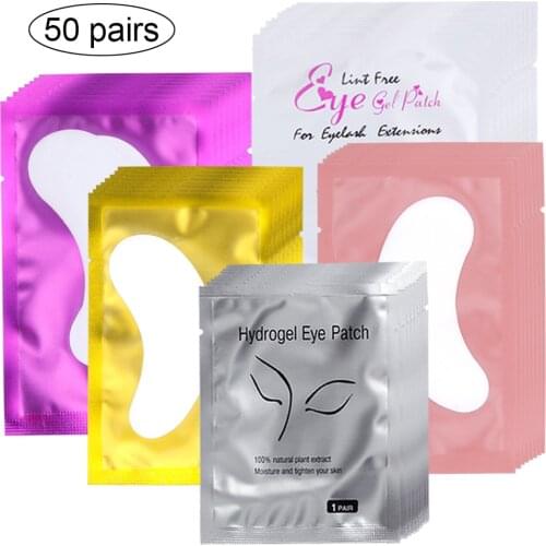 20/50pairs Eye Patch Eyelash Extensions Under Eye Pads Grafting Eyelashes Hydrogel Patches Lash Extension Supplies Eye Stickers