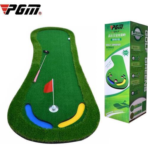 Authentic Pgm Golf Artificial Green Putting Practicer Mini Golf Practice Blanket Indoor Office Exercise Mat Kit Pad High Quality