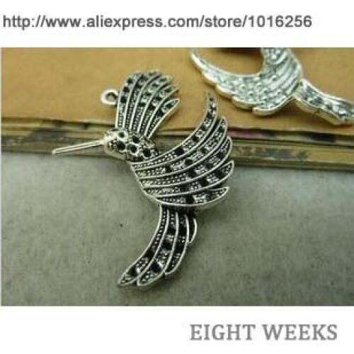 Zinc alloy pendant jewelry accessories diy handmade material charms A hummingbird