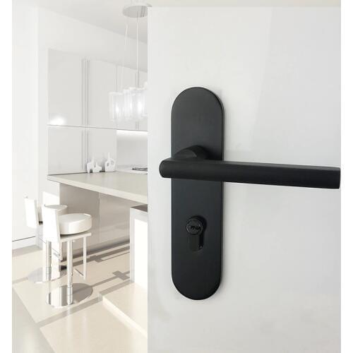 Simple Aluminum Door Handle Indoor Split Lock