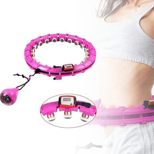 Detachable Smart Hoop 360° Sport Hoop Fitness Smart Massage Yoga Detachable Hoops Lose Weight Sports Fitness Hoop Auto counter