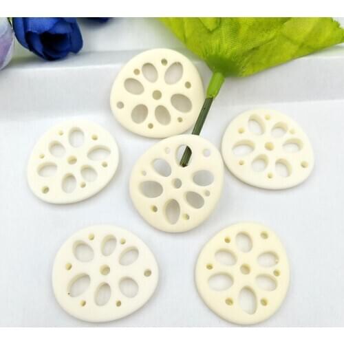10pcs resin personality simulation white lotus root earrings pendant popular wholesale jewelry accessories material