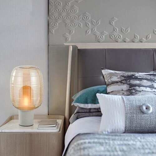 Nordic led crystal table lamp white horse lamp ceramic gourd lamp led table lamp tiffany stained glass table lamp dining room