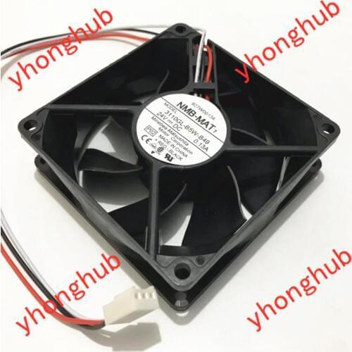 NMB-MAT 3110GL-B5W-B49 P02 DC 24V 0.13A 80x80x25mm Server Cooling Fan