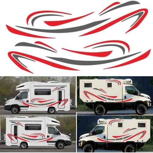 Stripes Graphics KK Vinyl Decals Stickers for Car Caravan Trailer Camper Van Waterproof Sun-resistant 200cm*109cm