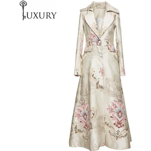 Spring Casaco Feminino 2020 Autumn Fashion Windbreaker Plus Size Long Women Vintage Patterns Single Breasted Coat Trench