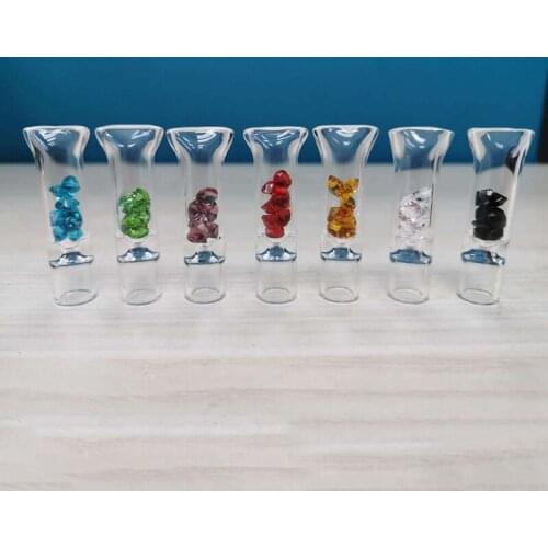10pcs Mixed Color Glass Rolling Mouth Filter Tips With Diamond 5MM Cigarette Mouthpiece Rolling Filter Tips Suit Gifts
