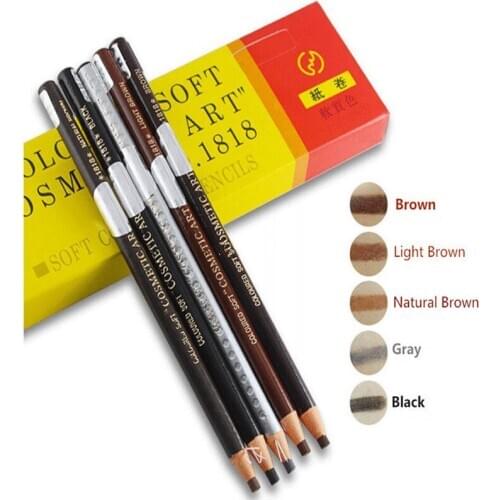 12Pcs/Box Microblading Long-Lasting 1818 Eyebrow Pencil Makeup Professional Eye Brow Tattoo Eyebrow Enhancers Cosmetics