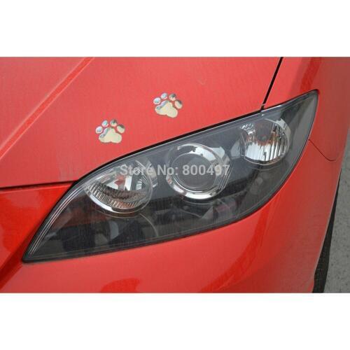 20 x Car Stickers PVC 3D Dog Cat Paw Pet Animal Footprint Emblem Sliver Sticker Funny Car Decoration Stickers for Tesla Lada