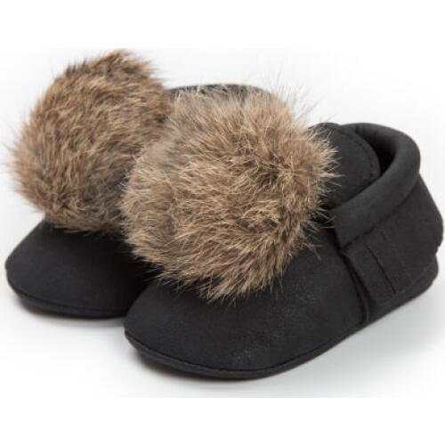 2018 Baby Girl Boy Hair Ball Boots Infant Newborn Crib Shoes Cute Casual Lovely Winter Fashion New Hot Sale 0-18M