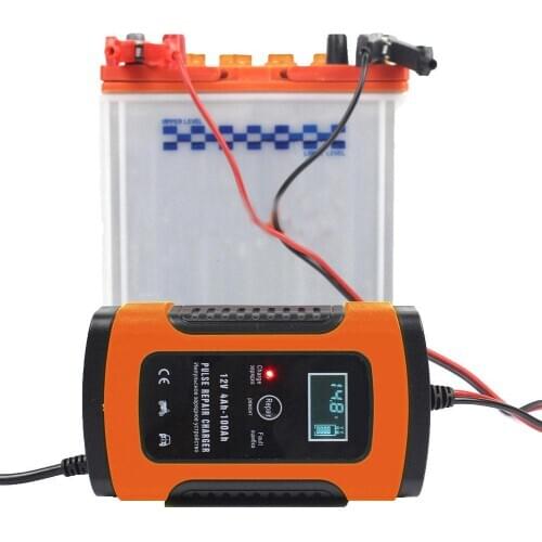 80% HOT SALES!!! 12V 6A Pulse Repair Smart LCD Charger for Auto Car Motorcycle Lead Acid Battery