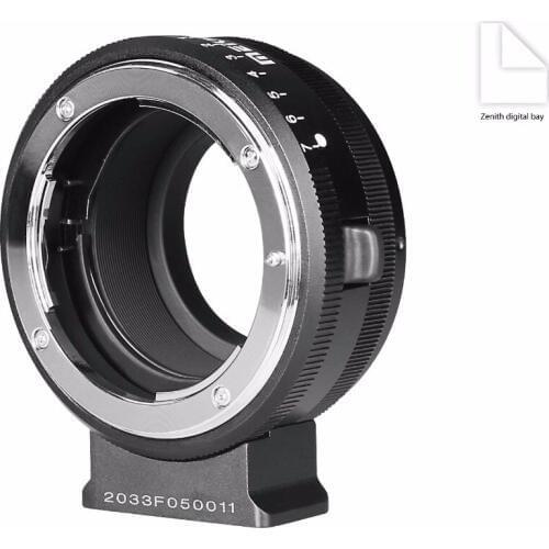 MEIKE MK-NF-P Adapter for Nikon F-mount Lens to M43-Mount Mirroless Camera Panasonic Olympus E-PL5 E-PL6 E-PL7 GM5 GX1 GX7 G3 e