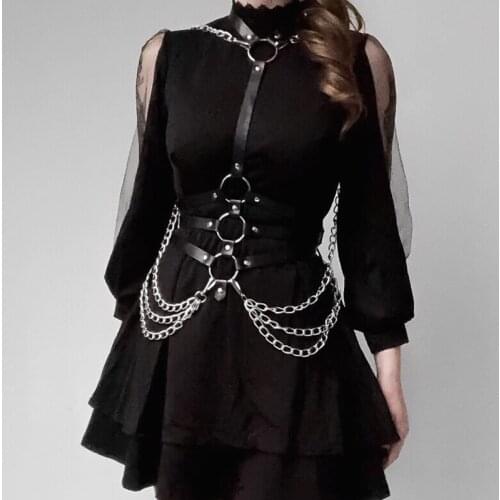 BAFEI Gothic Sexy Harness Garter Body Strap Belt Stockings Women Lingerie Bdsm Bondage Sword Belts Sex Costumes Suspender Waist