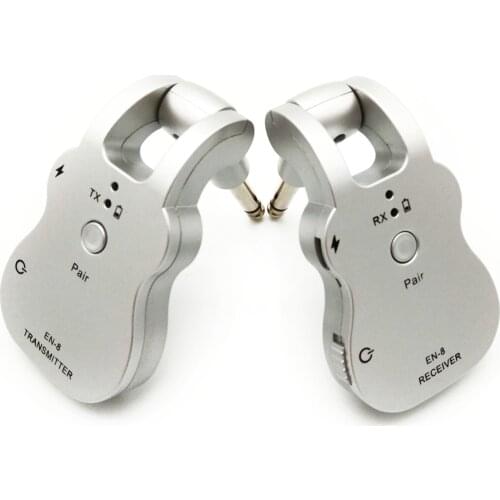 UHF Wireless Audio Transmitter Receiver System USB Rechargeable Pick Up for Electric Guitar Bass guitar accessories