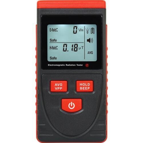 Yunombo Digital Electromagnetic Radiation Detector Meter Dosimeter Tester Counter for electric field radiation magnetic field em