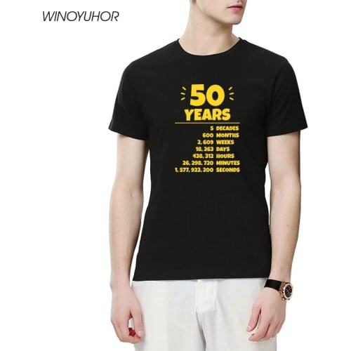50th Birthday 50 Year Old Funny Quote Graphic T-Shirt Mens Fashion New Cotton Short Sleeve T Shirts O-Neck Harajuku Tee Tops