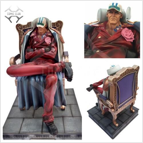 COMIC CLUB IN-STOCK one piece Navy senior general Sakazuki sitting ver. gk resin statue figure toy for collection