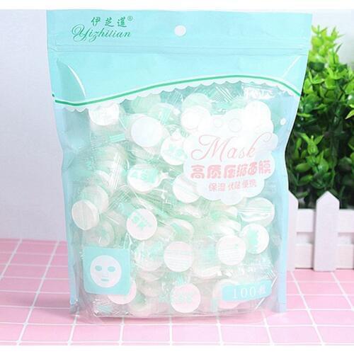 2020 Non-woven Fabric Compressed Facial Mask DIY Skin Face Care Wrapped Compress Mask Paper Ultrathin Breathable Beauty Tool