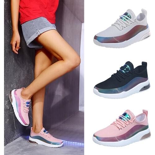 2020 New Sneakers Womens Breathable Running Shoes Female Light Mesh Jogging Athletic Footwear Shoes Fashion Walking Trainers