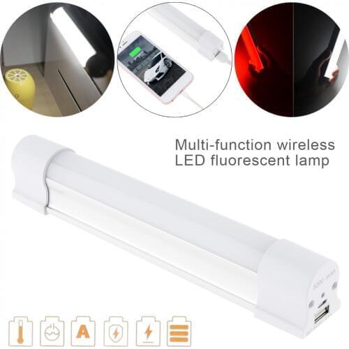 Multi-function Wireless LED Fluorescent Lamp Rechargeable with 5 Modes for Outdoor Camping