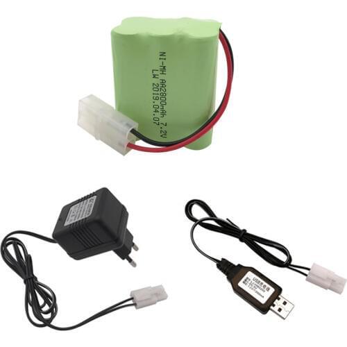 7.2v 2800mah AA NI-MH X Battery Tamiya with charger set High capacity electric toy battery Remote car ship robot rechargeable
