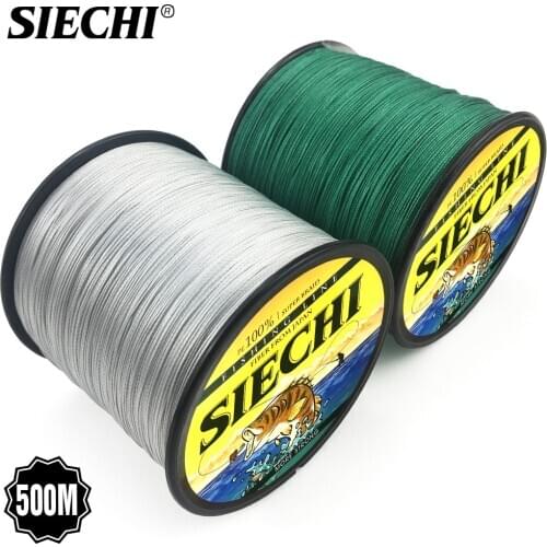 SIECHI Brand Good Quality PE Braided Fishing Line 300M 500M 8 Strands Multifilament Fish Line 20-88B