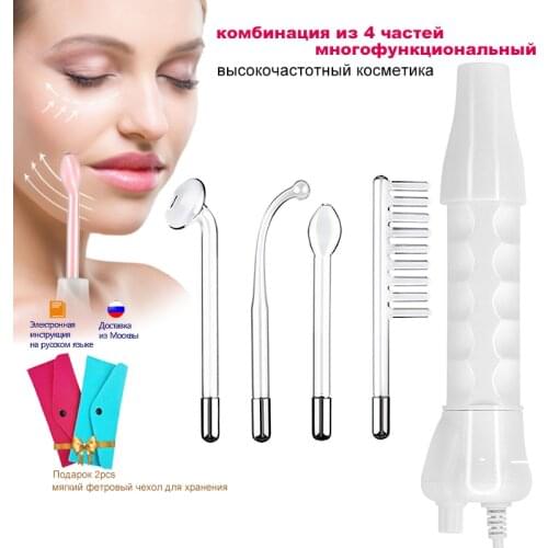 Portable High Frequency Device Violet Ray Facial Machine Acne Remover Purple Light Machine For Face Face Massager SPA Neon