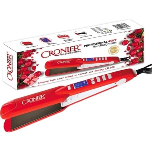 Max 450℉ professional flat iron hair straightening hair straightener smoothing hairdressing tool wide plate 220-240v LCD digital