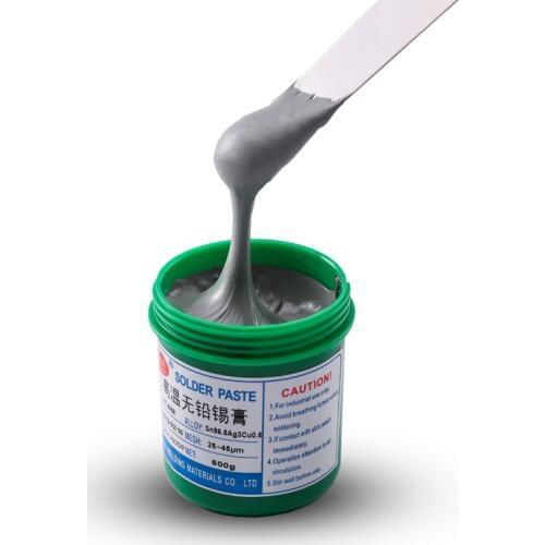 High quality SD-528 low temperature SMT Lead-free SMT Solder Paste 500g Sn42Bi58 high quality solder tin paste Free shipping