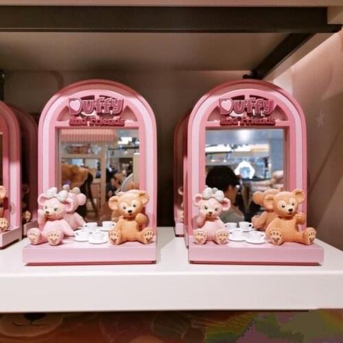 Shanghai Disney Cartoon Duffy Xiong Shirley Mei mirror cute ladies makeup mirror home decoration ornaments AG2357