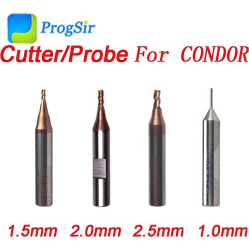 1.0mm 1.5mm 2.0mm 2.5mm Cutter Probe for Xhorse CONDOR XC MINI Plus Dolphin XP-005 Dolphin XP-007 Key Cutting Machine