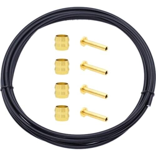 2.5M Bike Hydraulic Disc Brake Hose Kit Bicycle Hydraulic Olive Insert Set for Mountain Bike System BH59