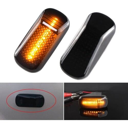 2pcs LED Side Marker Turn Signal Indicator Dynamic Lights Lamp For Honda HR-V 1999-2006 Integra DC5 Type R Models 2002-2006
