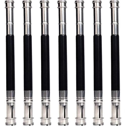 7PCS Metal Pencil Extender Sturdy Pencil Holder Lengthener Portable Pencil Extension Rod Artistic Drawing Supplies For Artists