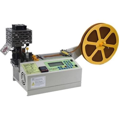 988T computer automatic hot and cold Cloth belt cutting machine, magic adhesive tape zipper webbing machine elastic belt cutting