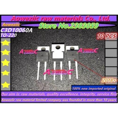 Aoweziic 2018+ 100%new imported original C3D10060A C3D10060 TO-220-2 Diode Schottky Rectifier 600V 10A