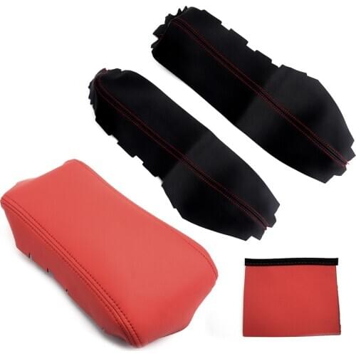 Car Microfiber Leather Center Console Lid Armrest Box Surface Case Cover Trim Skin Fit for Honda Civic 2016 2017 2018 2019 2020